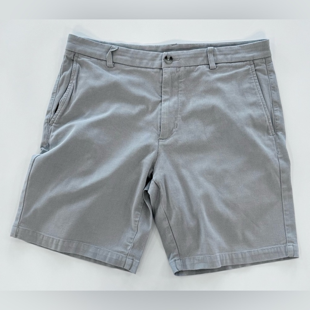Vineyard Vines Breaker Shorts Dobby Cotton 8.5" Inseam‎ Light Gray Men's Size 34